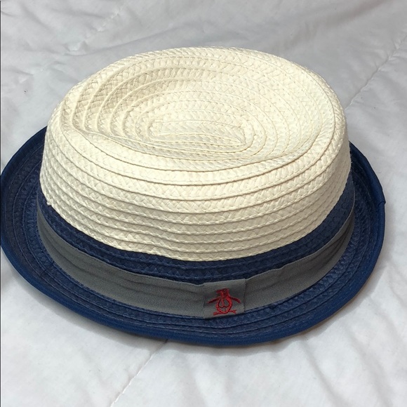 Original Penguin Mens Straw Porkpie Hat